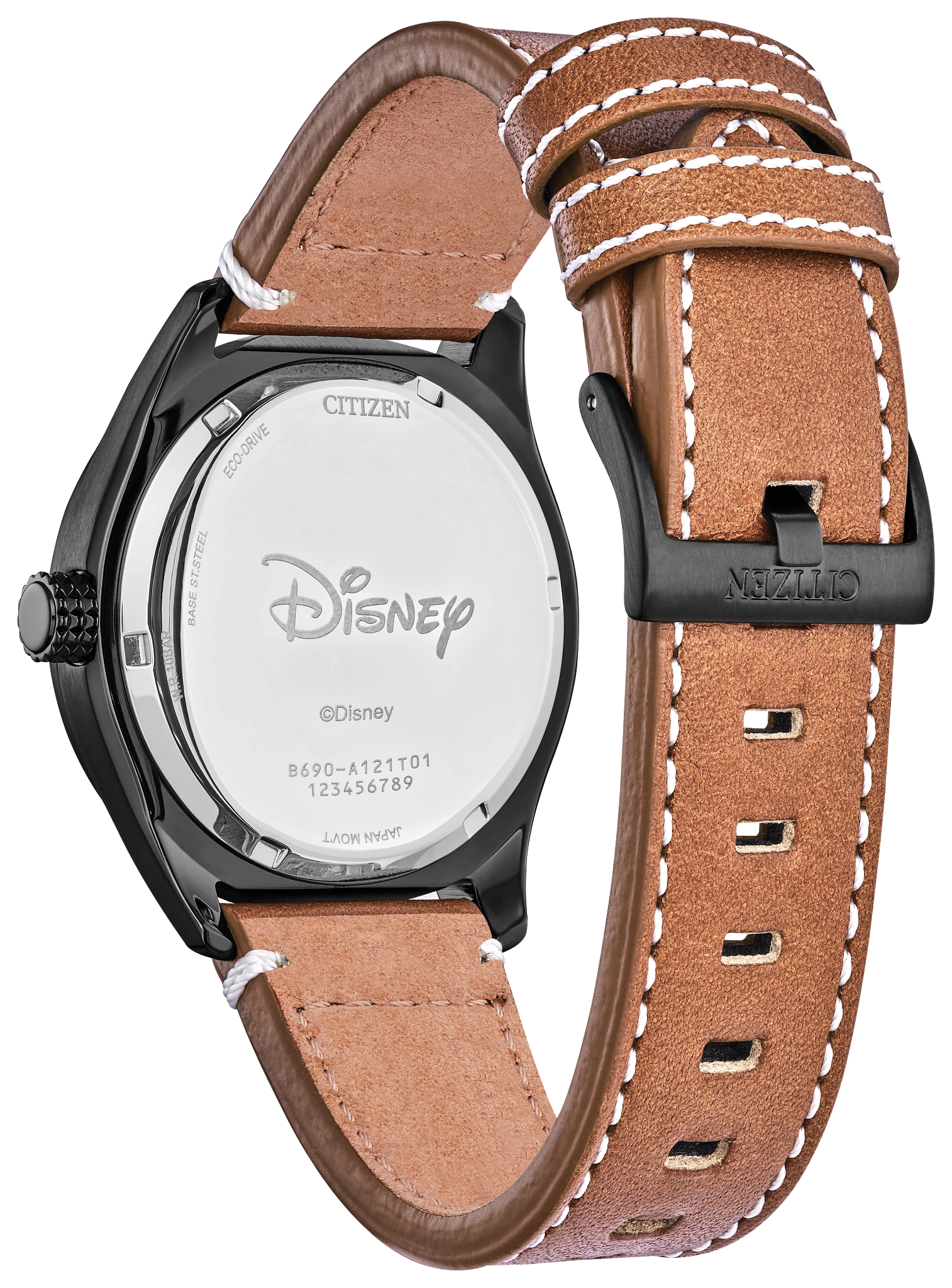 Batter's up Mickey Brown Dial Leather Strap BV1089-05W | CITIZEN